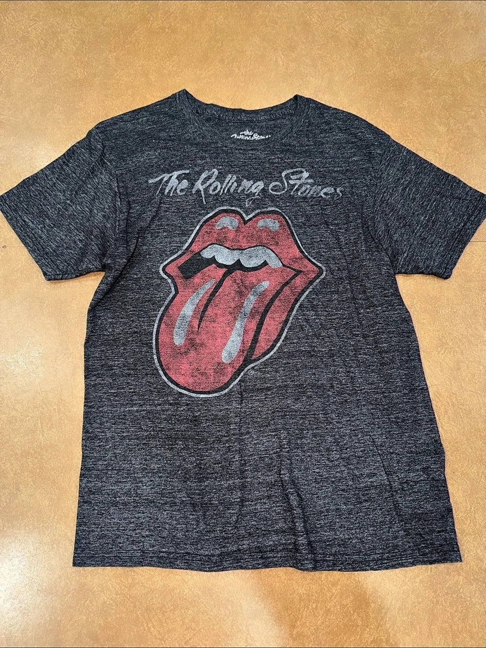 The Rolling Stones Rolling Stones Tongue Logo Tee Graphic Tee Size Medium Gray